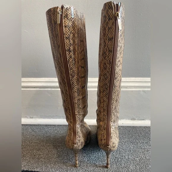 Jimmy Choo Snakeskin Leather Tall boots - Picture 4 of 11